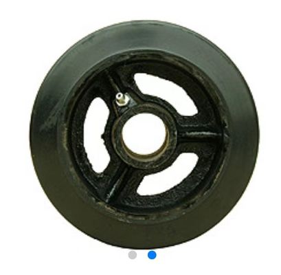 Rubber Caster Wheels Caster Parts V Groove Caster Wheels With Steel Core