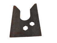 ASTM A36 Roll Off Dumpster Parts U Shape Plate With Hole