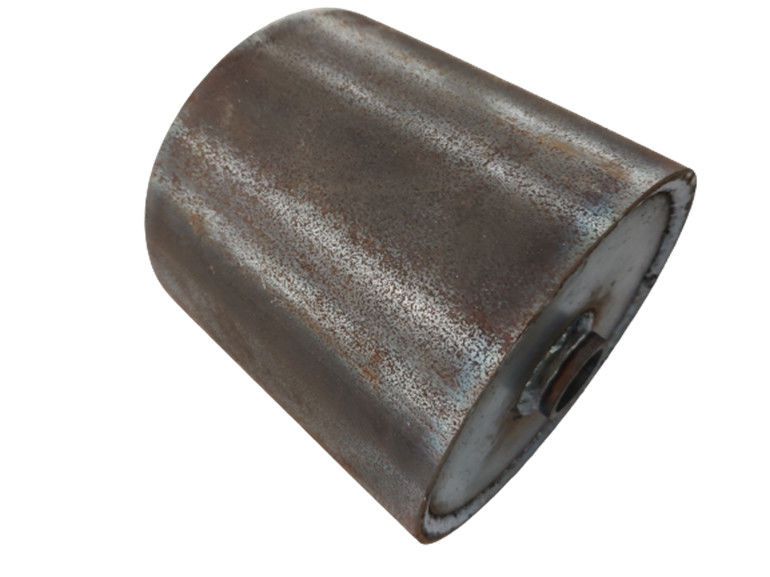 Black 10'' Wheel Roll Off Container Rollers ASTM Roll Off Wheels