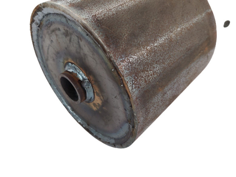 Black 10'' Wheel Roll Off Container Rollers ASTM Roll Off Wheels