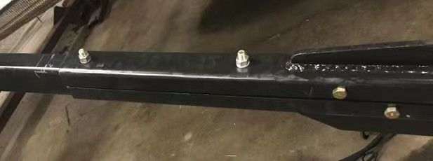 Square Tube Black Painted Dump Truck Tarp Arms Kit Stretch Out And Draw Back Arm