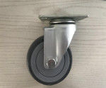 100*32mm Poly Core Dumpster Casters Swivel Plate Without Brake