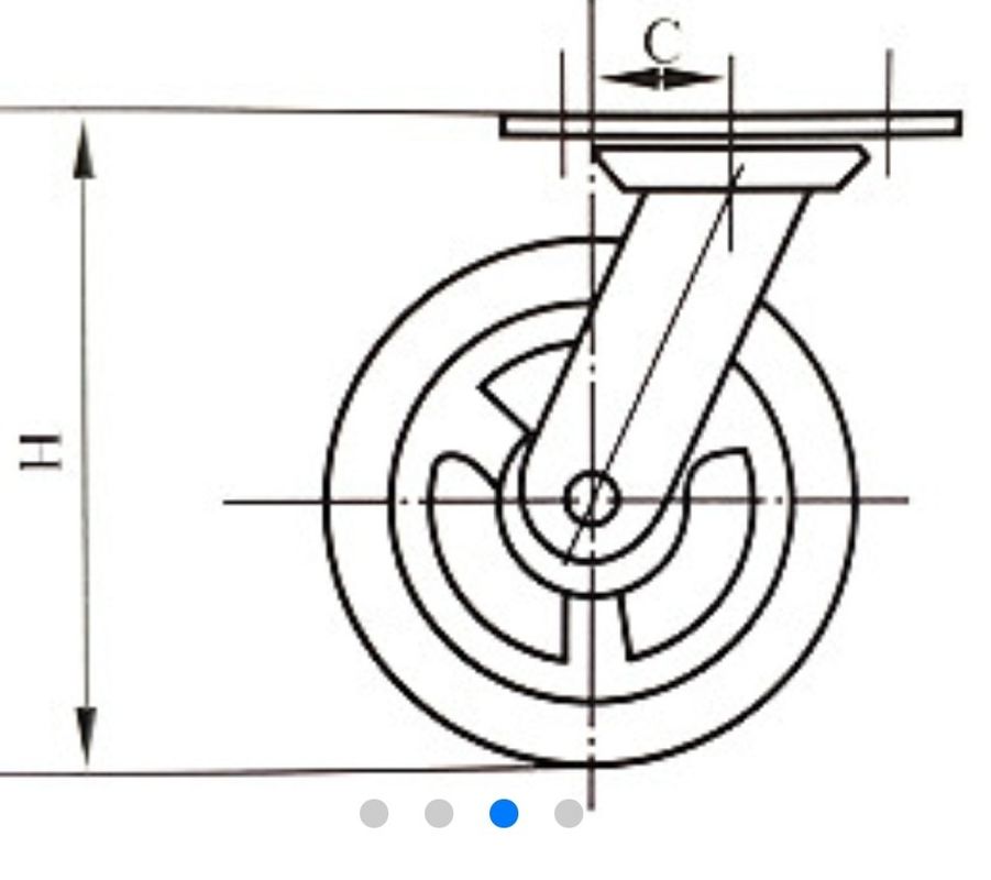 12 Inch Flexion Heavy Duty Dumpster Wheels With Steel Core