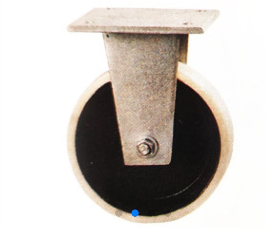 Steel Core 14" Heavy Duty Rubber Castor Wheels 2000 Pound Load