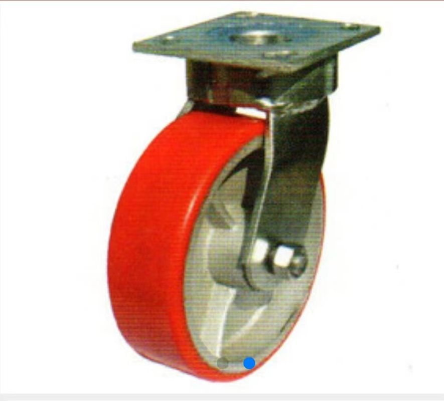 4 In Steel Core Dumpster Casters Without Center Axle