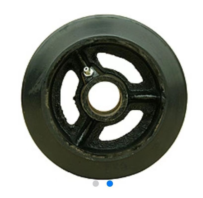 Rubber Caster Wheels Caster Parts V Groove Caster Wheels With Steel Core