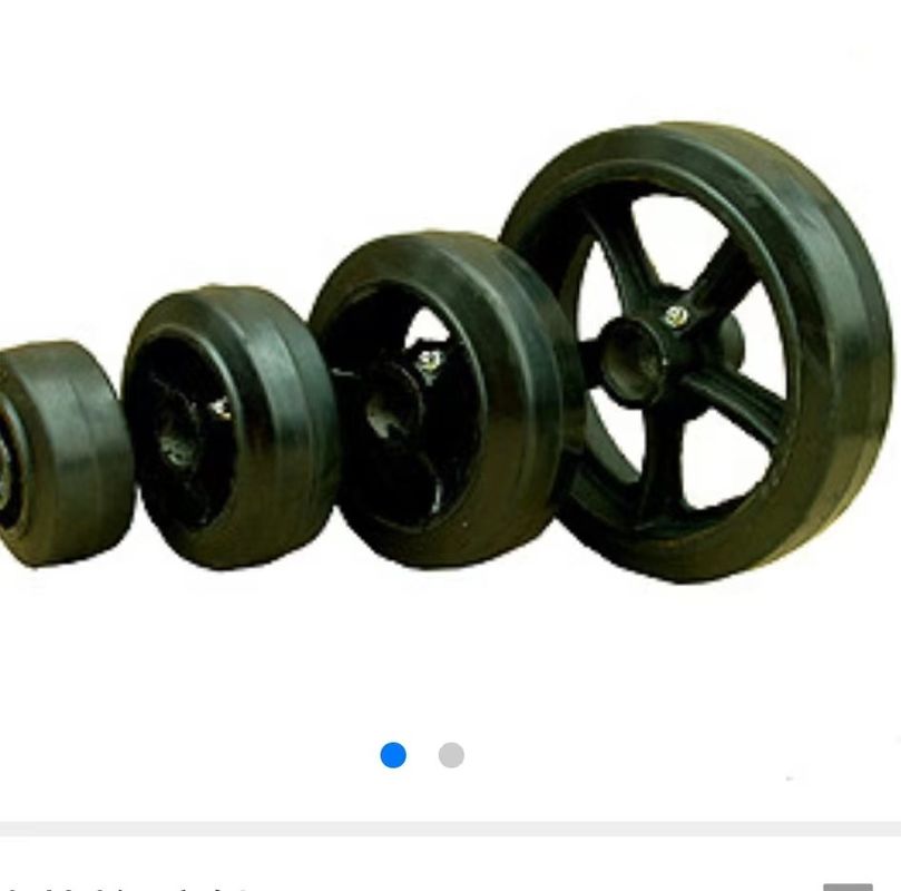 Rubber Caster Wheels Caster Parts V Groove Caster Wheels With Steel Core