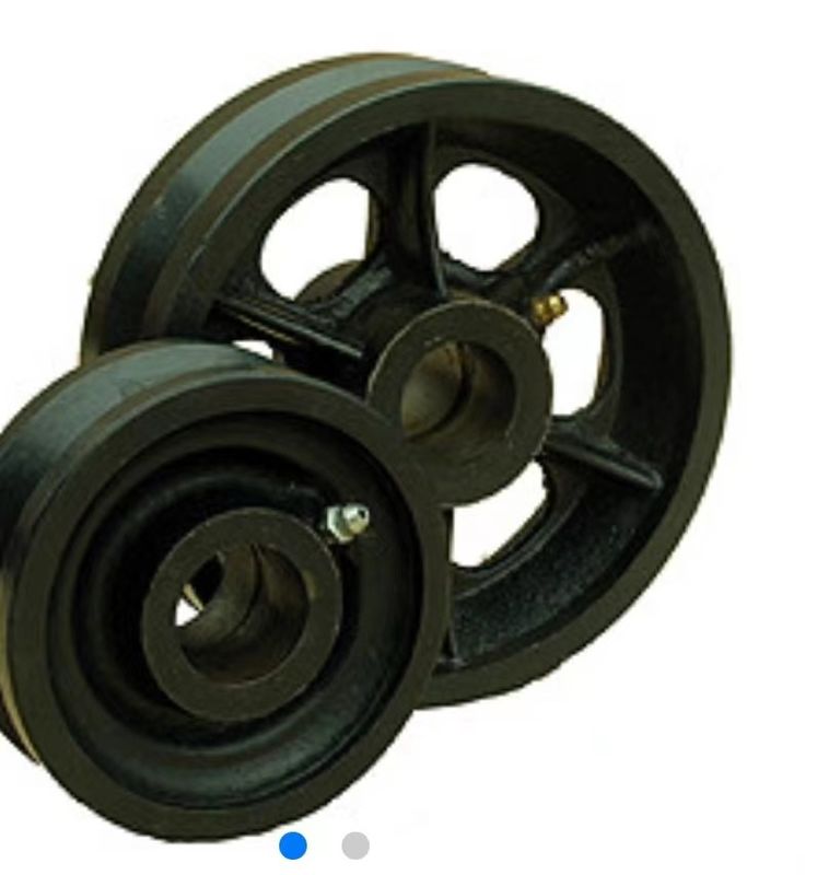 Black Steel V Groove Casters Heavy Duty Caster Parts