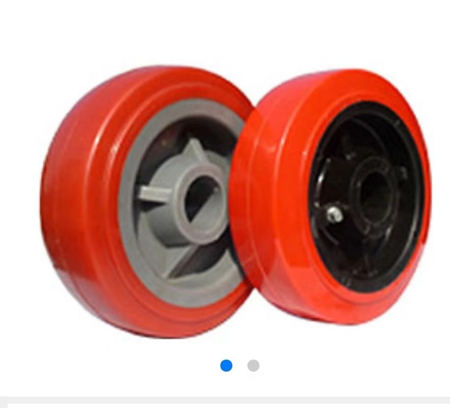 5 6 8 Inch Polyurethane Caster Wheels Plastic Core