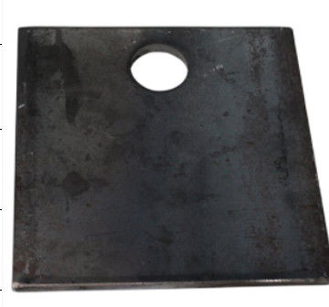 Roller Supporting Plate Roll Off Container Wheels Parts Square Plate With Hole
