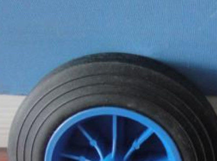 Rubber Tyre Trash Bin Wheel With Colored Rim Wheelie Bin Wheel Replacement